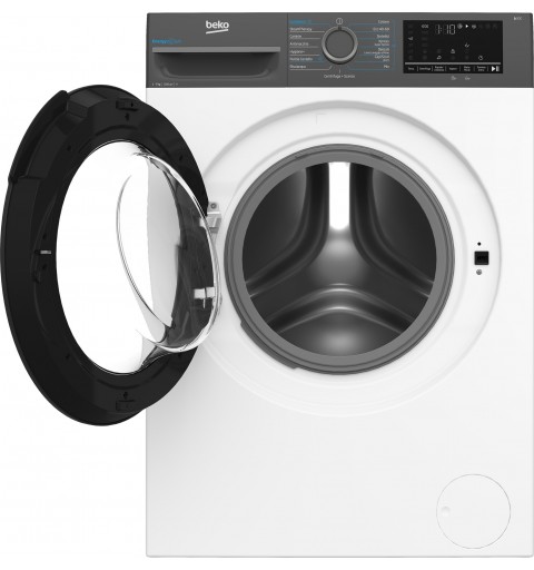 Beko b300 BMEUWSU4721A machine à laver Charge avant 7 kg 1200 tr min Noir, Blanc