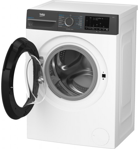 Beko b300 BMEUWSU4721A machine à laver Charge avant 7 kg 1200 tr min Noir, Blanc