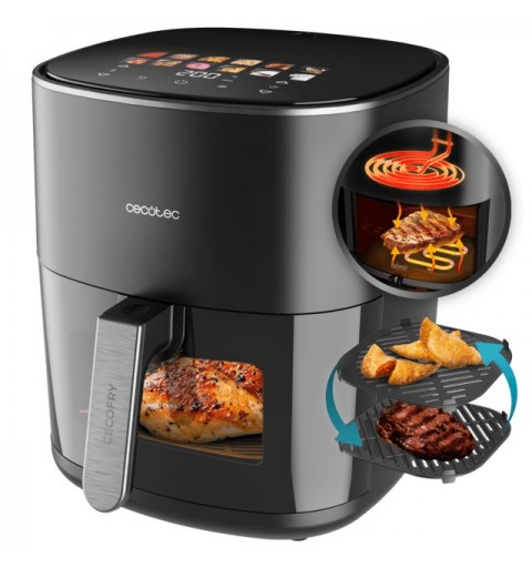 Cecotec Cecofry&Grill Duoheat 6500 Single 6.5 L Stand-alone 2200 W Hot air fryer Black