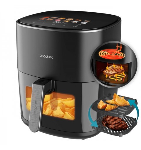 Cecotec Cecofry&Grill Duoheat 6500 Single 6.5 L Stand-alone 2200 W Hot air fryer Black