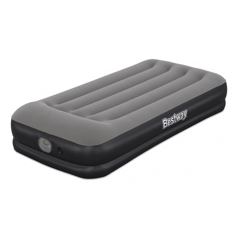 Bestway Matelas gonflable Tritech une personne Twin avec pompe USB intégrée 1,91 m x 97 cm x 36 cm