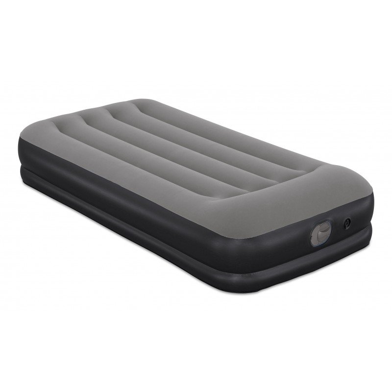 Bestway Matelas gonflable Tritech une personne Twin avec pompe USB intégrée 1,91 m x 97 cm x 36 cm