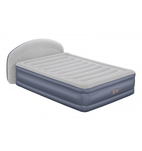 Bestway Matelas gonflable avec tête de lit 2 places Tritech LoungeLux avec pompe électrique intégrée 2,29 m x 1,52 m x 84 cm