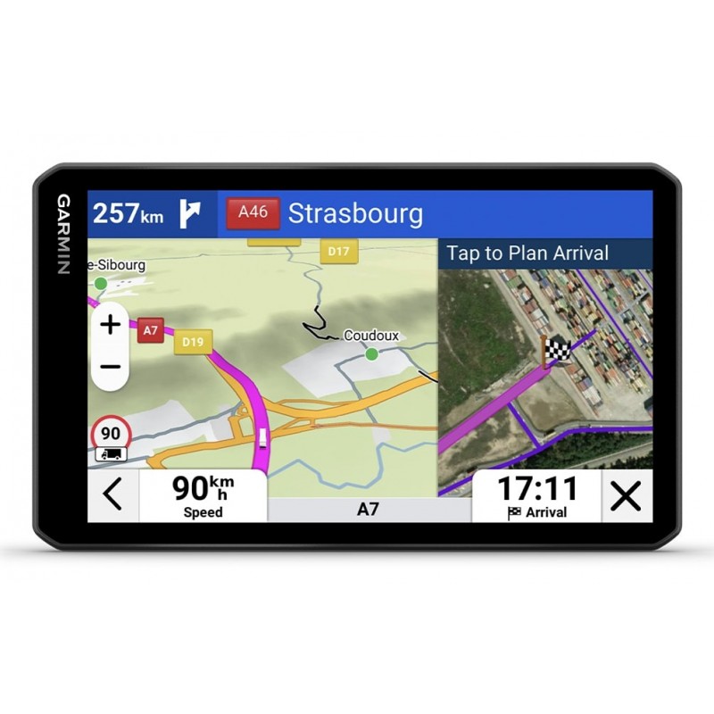 Garmin dēzl LGV720 navigateur Fixé 17,6 cm (6.95") TFT Écran tactile 242 g Noir