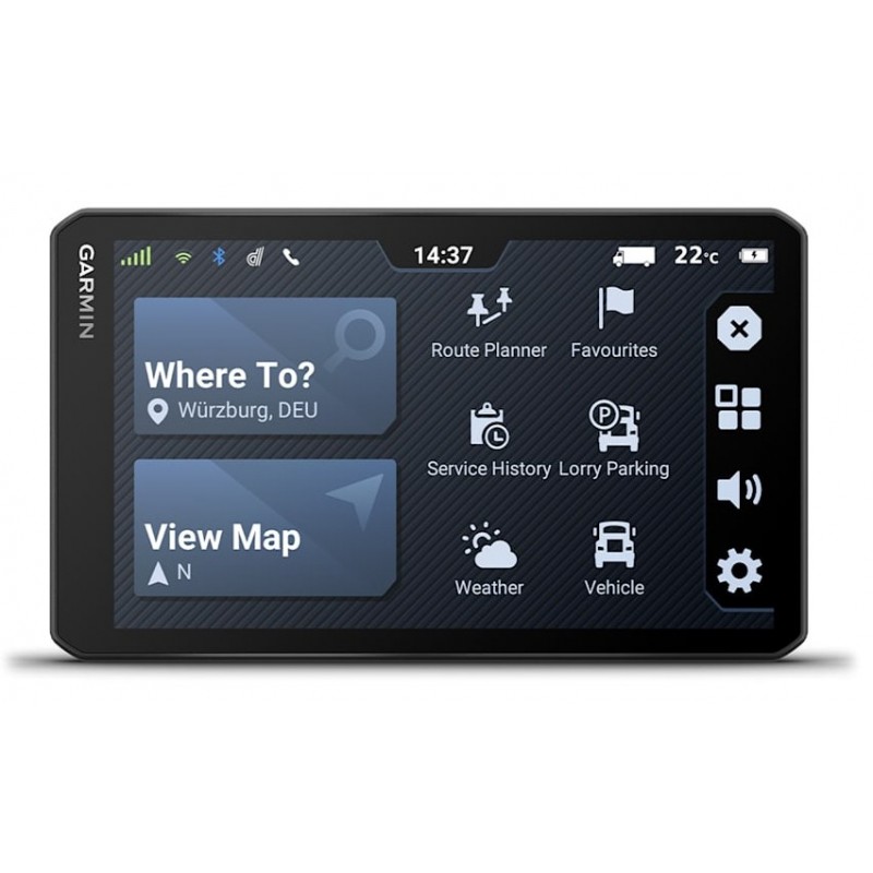 Garmin dēzl LGV720 navegador Fijo 17,6 cm (6.95") TFT Pantalla táctil 242 g Negro