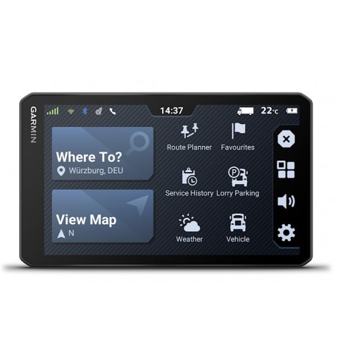 Garmin dēzl LGV720 navegador Fijo 17,6 cm (6.95") TFT Pantalla táctil 242 g Negro