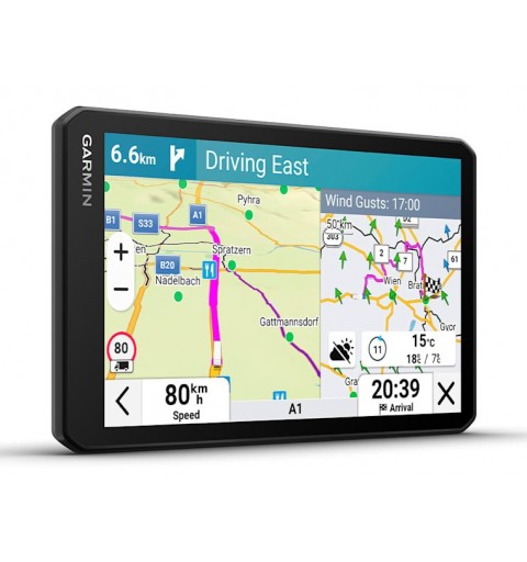 Garmin dēzl LGV720 navegador Fijo 17,6 cm (6.95") TFT Pantalla táctil 242 g Negro