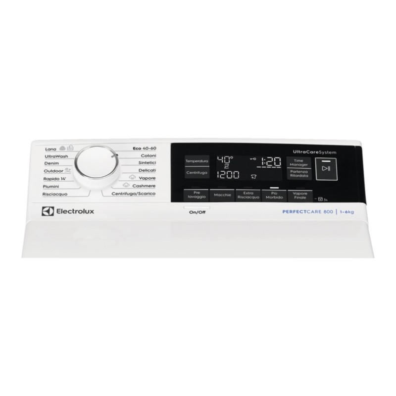 Electrolux EW8T363A lavatrice Caricamento dall'alto 6 kg 1251 Giri min Bianco