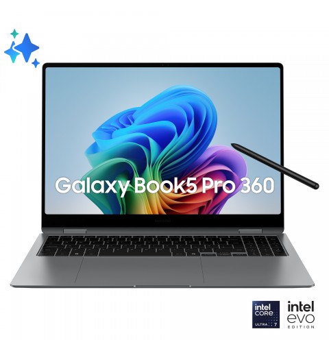 Samsung Galaxy Book Galaxy Book5 Pro 360 Intel Core Ultra 7 256V Computer portatile 40,6 cm (16") Touch screen WQXGA+ 16 GB