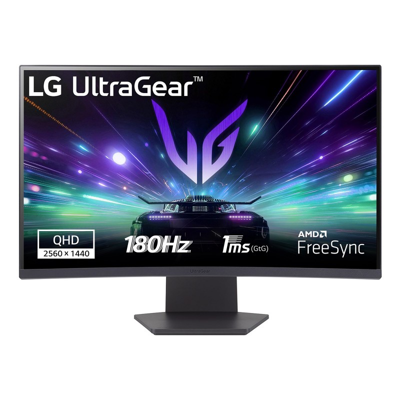 LG Monitor Gaming UltraGear 27GS60QN da 27" Quad HD Curvo 1ms 180Hz