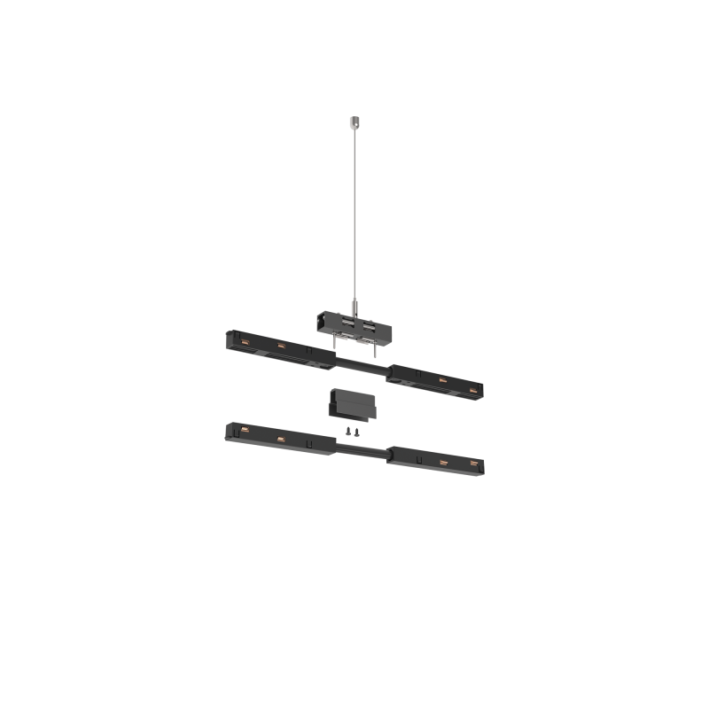 Ideal Lux EGO KIT BI-EMIS LIN CONN CABLE 2 MT BK 1-10V/DALI Mod. 351346 Sistema Lineare