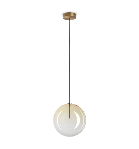 Ideal Lux EQUINOXE SP1 D25 AMBRA SFUMATO Mod. 326368 Lampada A Sospensione 1 Luce