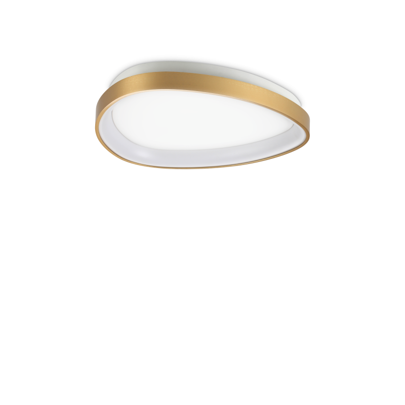 Ideal Lux GEMINI PL D042 ON-OFF OTTONE 2700K Mod. 341453 Lampada Da Soffitto 1 Luce