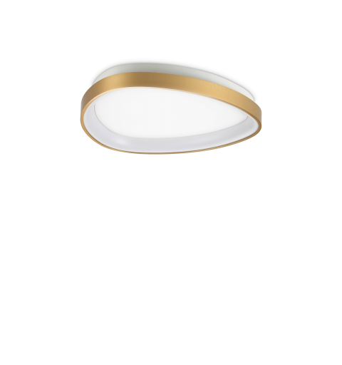 Ideal Lux GEMINI PL D042 ON-OFF OTTONE 2700K Mod. 341453 Lampada Da Soffitto 1 Luce