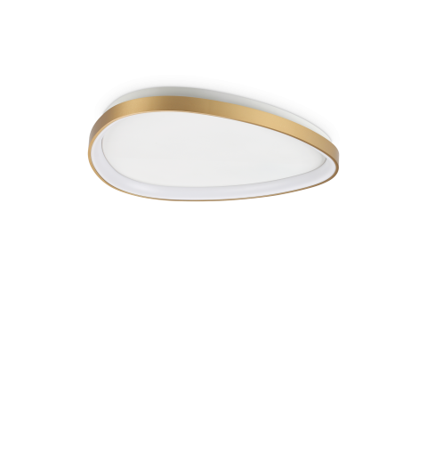 Ideal Lux GEMINI PL D061 ON-OFF OTTONE 2700K Mod. 341484 Lampada Da Soffitto 1 Luce