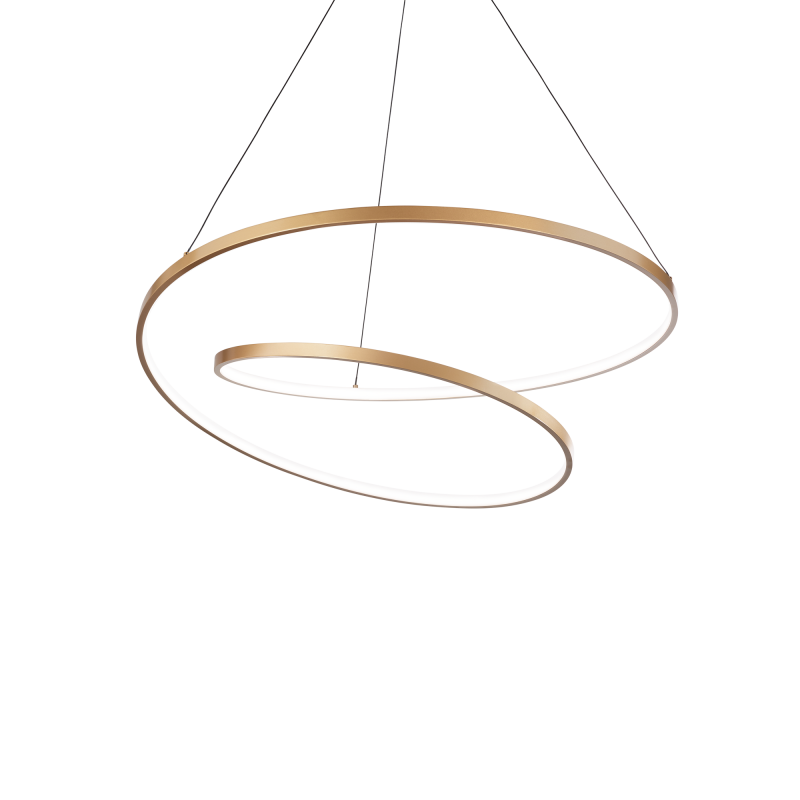 Ideal Lux OZ SP D60 ON-OFF OTTONE 2700K Mod. 342368 Lampada A Sospensione 1 Luce