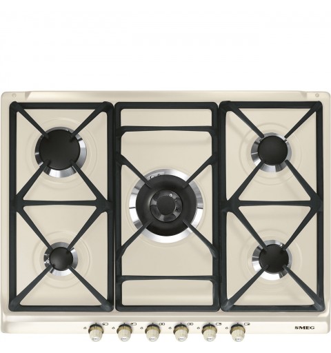 Smeg SR775PO hob Cream Built-in Gas 5 zone(s)