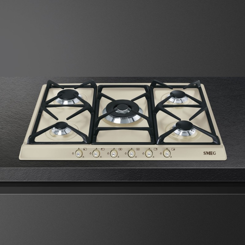 Smeg SR775PO hob Cream Built-in Gas 5 zone(s)