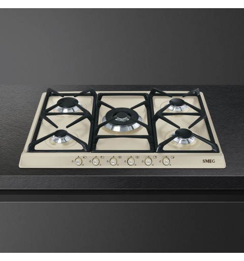 Smeg SR775PO hob Cream Built-in Gas 5 zone(s)