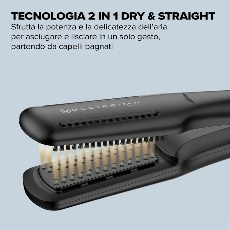 Bellissima Airsleek Plancha de pelo Caliente Negro, Oro 640 W 2 m