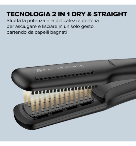 Bellissima Airsleek Plancha de pelo Caliente Negro, Oro 640 W 2 m