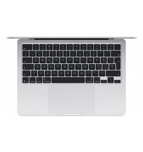 Apple MacBook Air Apple M M4 Laptop 34,5 cm (13.6") 16 GB 256 GB SSD Wi-Fi 6E (802.11ax) macOS Sequoia Silber