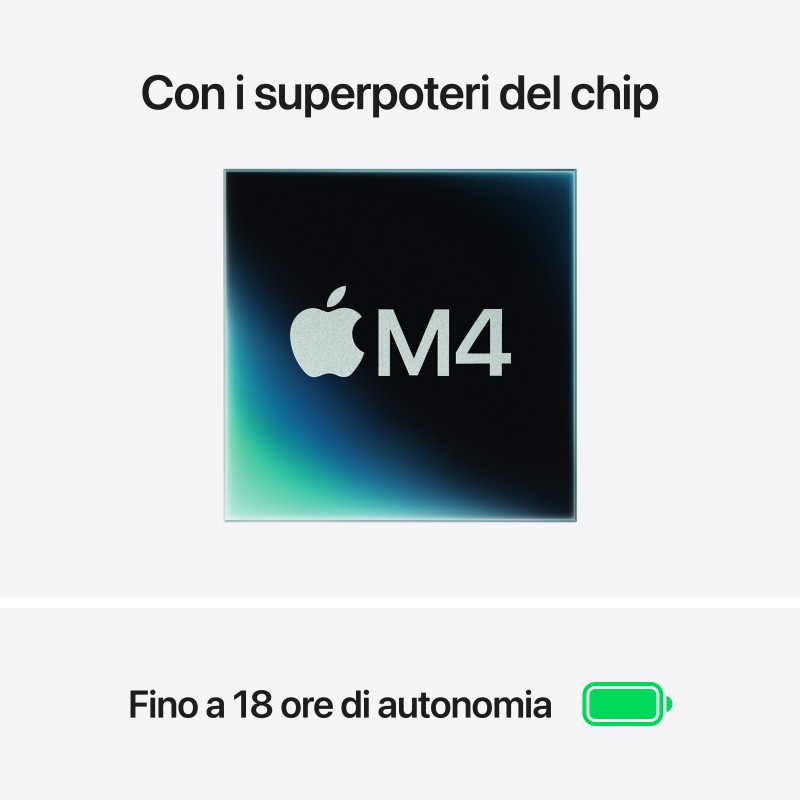 Apple MacBook Air Apple M M4 Portátil 34,5 cm (13.6") 16 GB 256 GB SSD Wi-Fi 6E (802.11ax) macOS Sequoia Azul