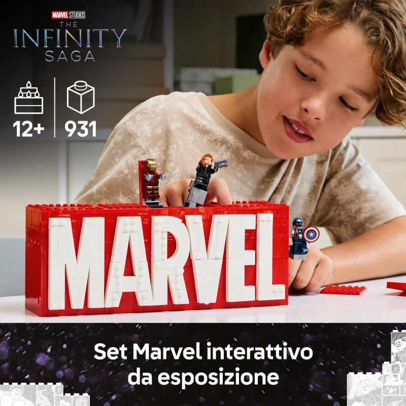 LEGO Logo e Minifigure MARVEL