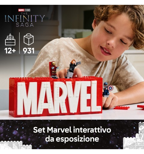 LEGO Logo e Minifigure MARVEL