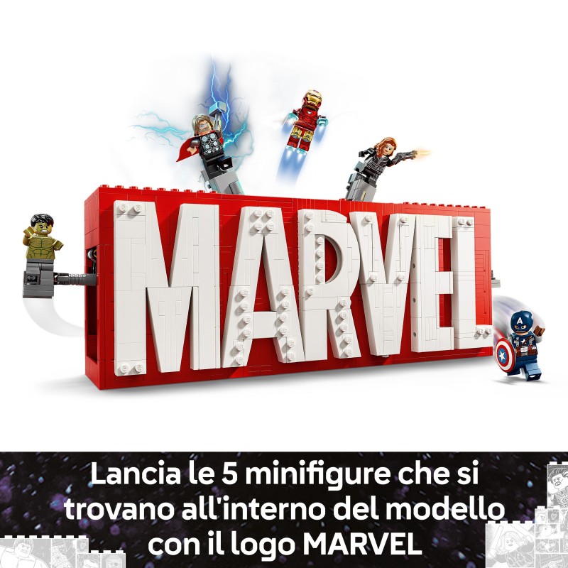 LEGO Logo e Minifigure MARVEL