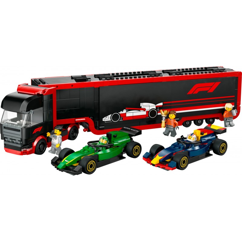 LEGO Autotrasportatore F1® con monoposto RB20 e AMR24 F1®