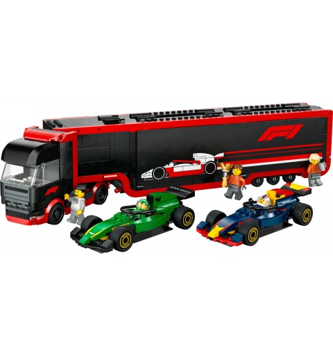 LEGO Camión de F1® con Coches de F1® RB20 y AMR24