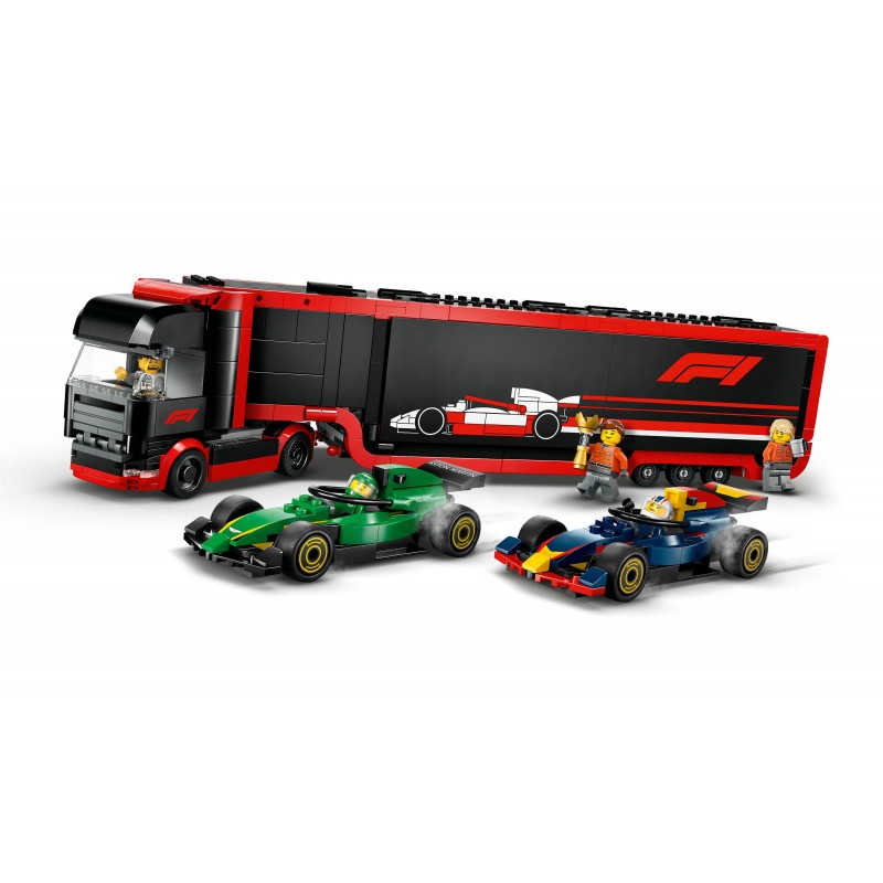 LEGO Autotrasportatore F1® con monoposto RB20 e AMR24 F1®