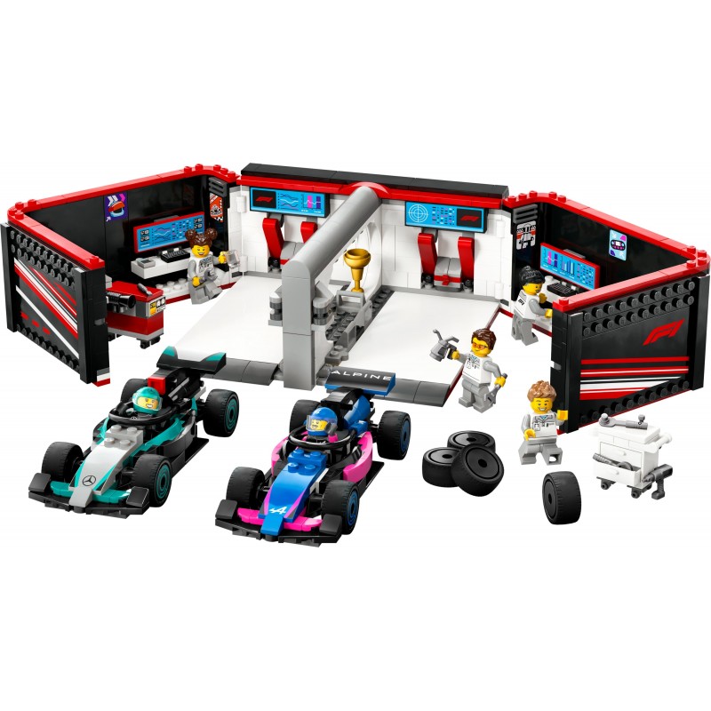 LEGO Garaje de F1® con Coches Mercedes-AMG y Alpine