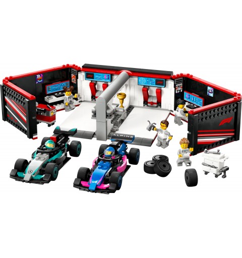 LEGO Garage de F1® et voitures Mercedes-AMG et Alpine