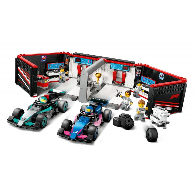 LEGO Garage de F1® et voitures Mercedes-AMG et Alpine