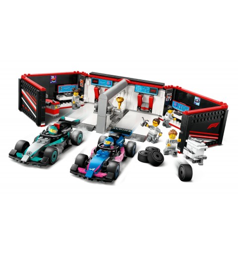 LEGO Garage de F1® et voitures Mercedes-AMG et Alpine