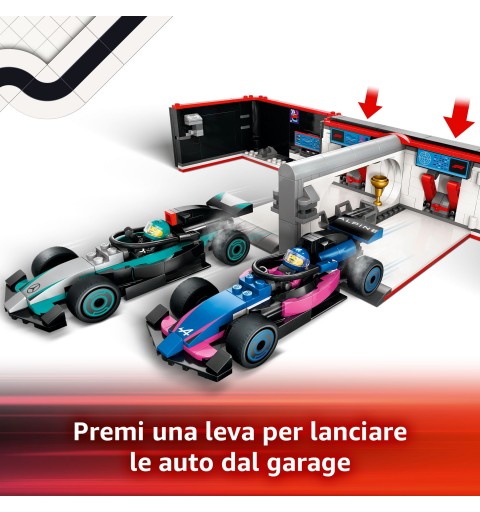 LEGO Garage de F1® et voitures Mercedes-AMG et Alpine