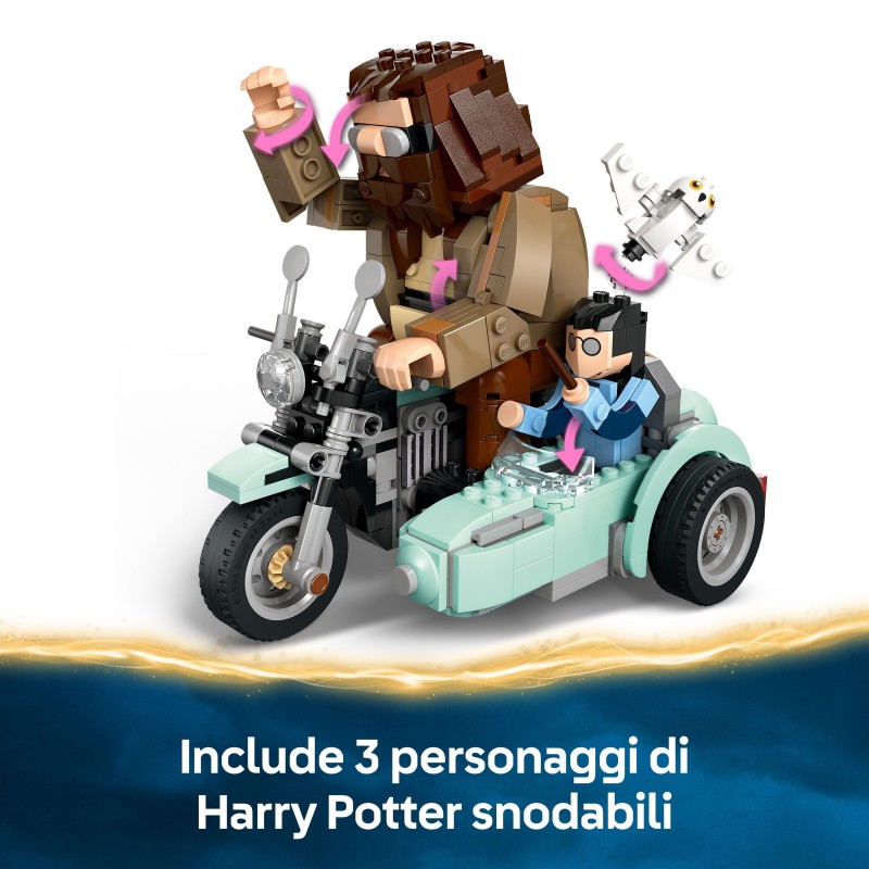 LEGO Giro sul sidecar di Hagrid™ e Harry