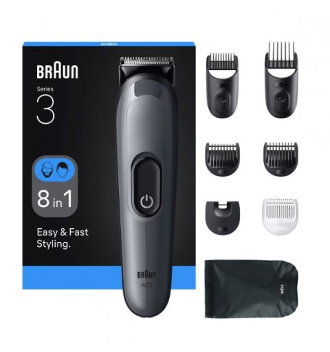 Braun AIO3540 hair trimmers clipper Black, Grey 14 Nickel-Metal Hydride (NiMH)