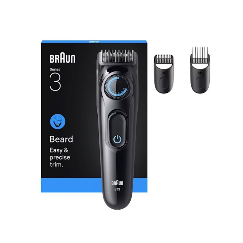 Braun BT3520 depiladora para la barba Batería 40 2 cm Negro, Azul