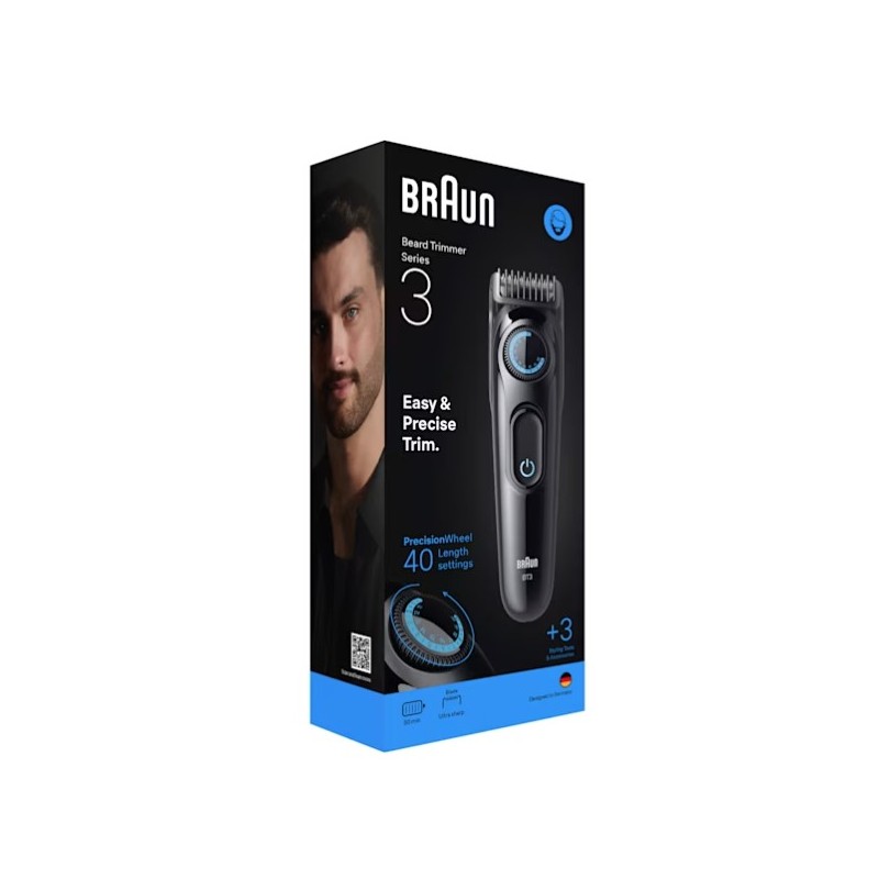 Braun BT3520 beard trimmer Battery 40 2 cm Black, Blue