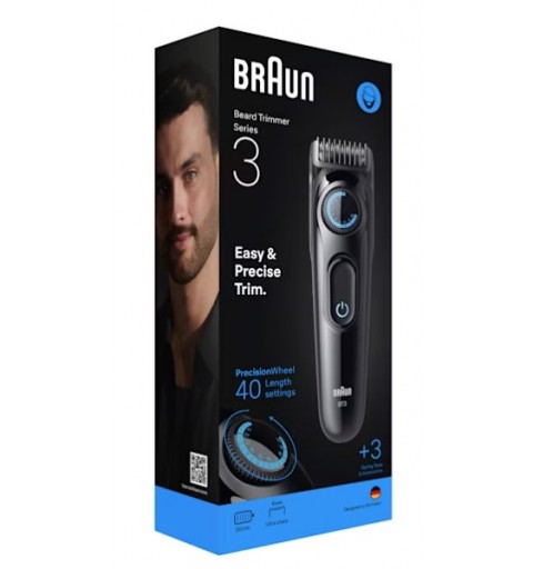 Braun BT3520 beard trimmer Battery 40 2 cm Black, Blue