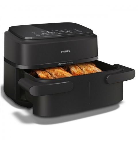 Philips Serie 1000 Airfryer con cestello flexi doppio, friggitrice ad aria da 7.1L, 10 metodi di cottura, App per ricette