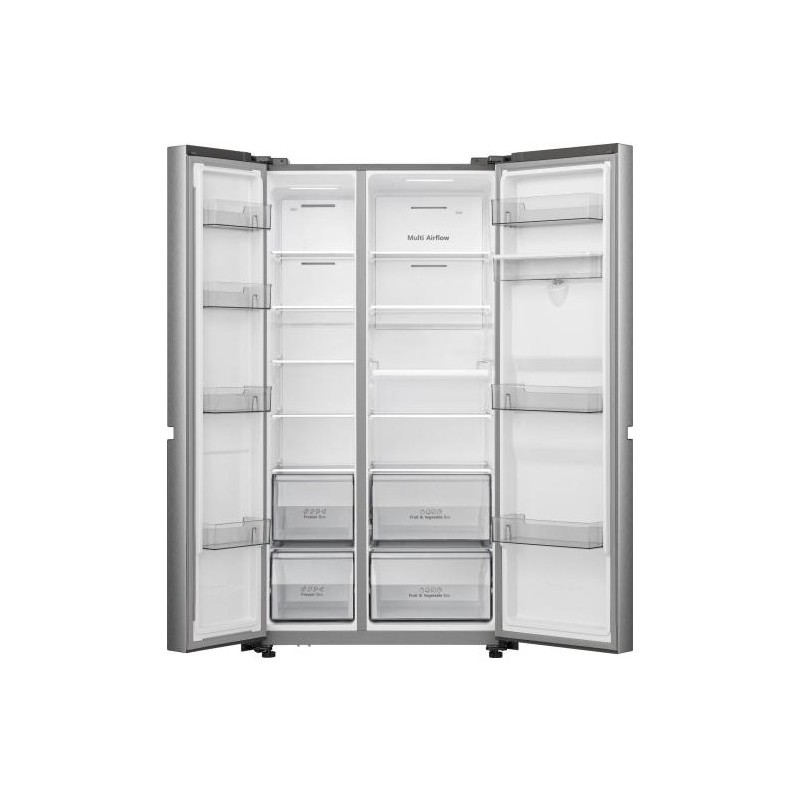 Hisense RS840N4WCE frigorifero side-by-side Libera installazione 649 L E Acciaio inox