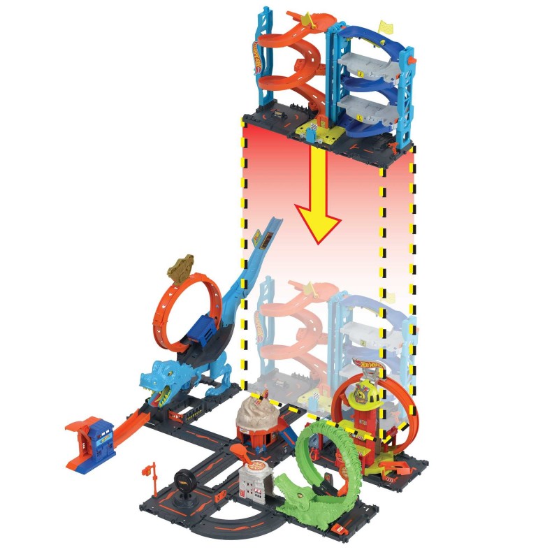 Hot Wheels City Transforming Race Tower, playset