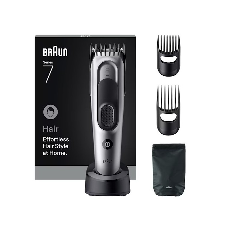 Braun HC7590 cortadora de pelo y maquinilla Negro, Plata 17 Níquel-metal hidruro (NiMH)