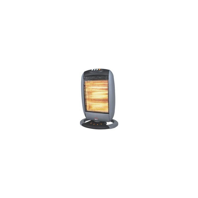 DCG Eltronic SA9223 electric space heater Black, Grey 1200 W Halogen electric space heater